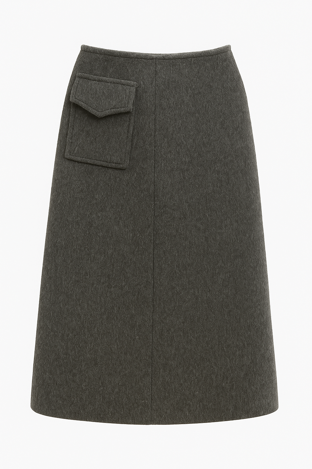 Cashmere midi skirt