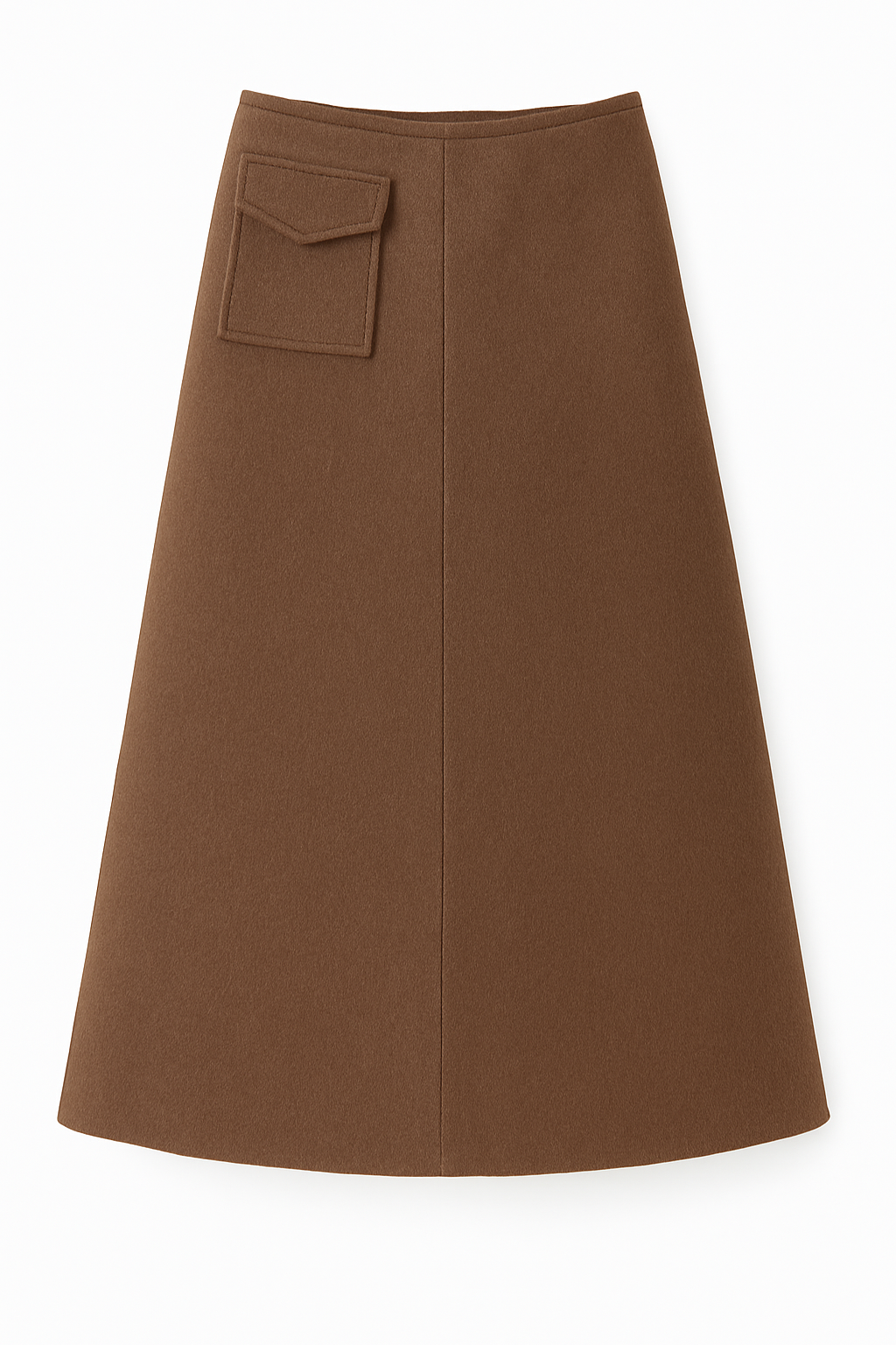 Cashmere midi skirt