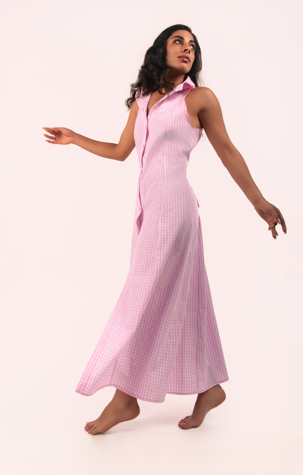 Rivka Cotton Plaid Dress