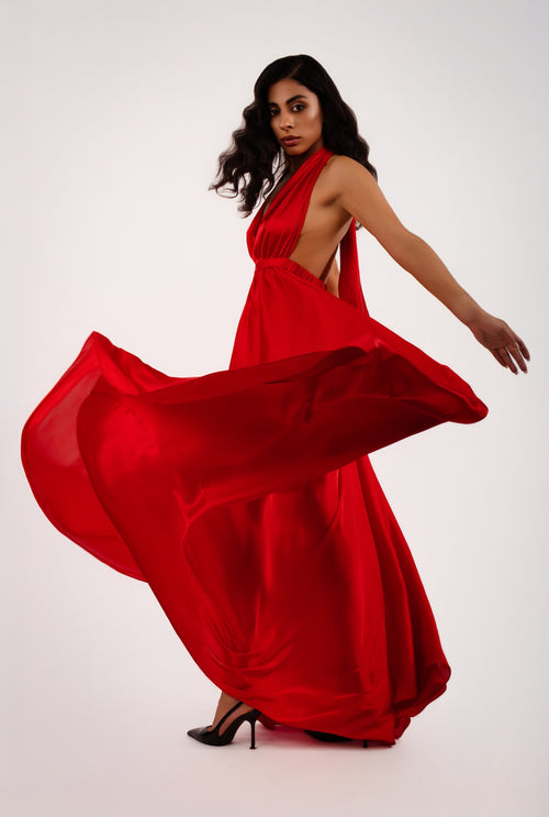 Cassandra silk dress