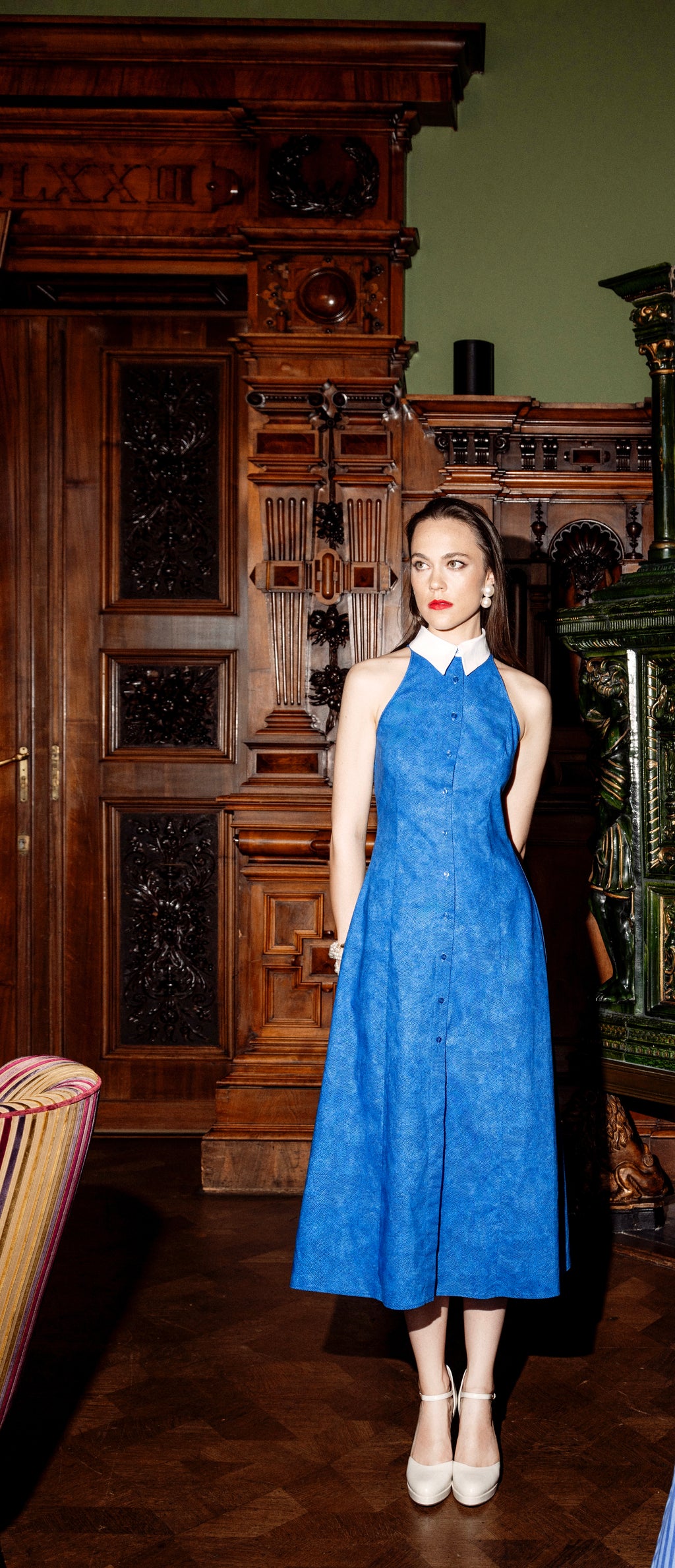Rivka blue dress