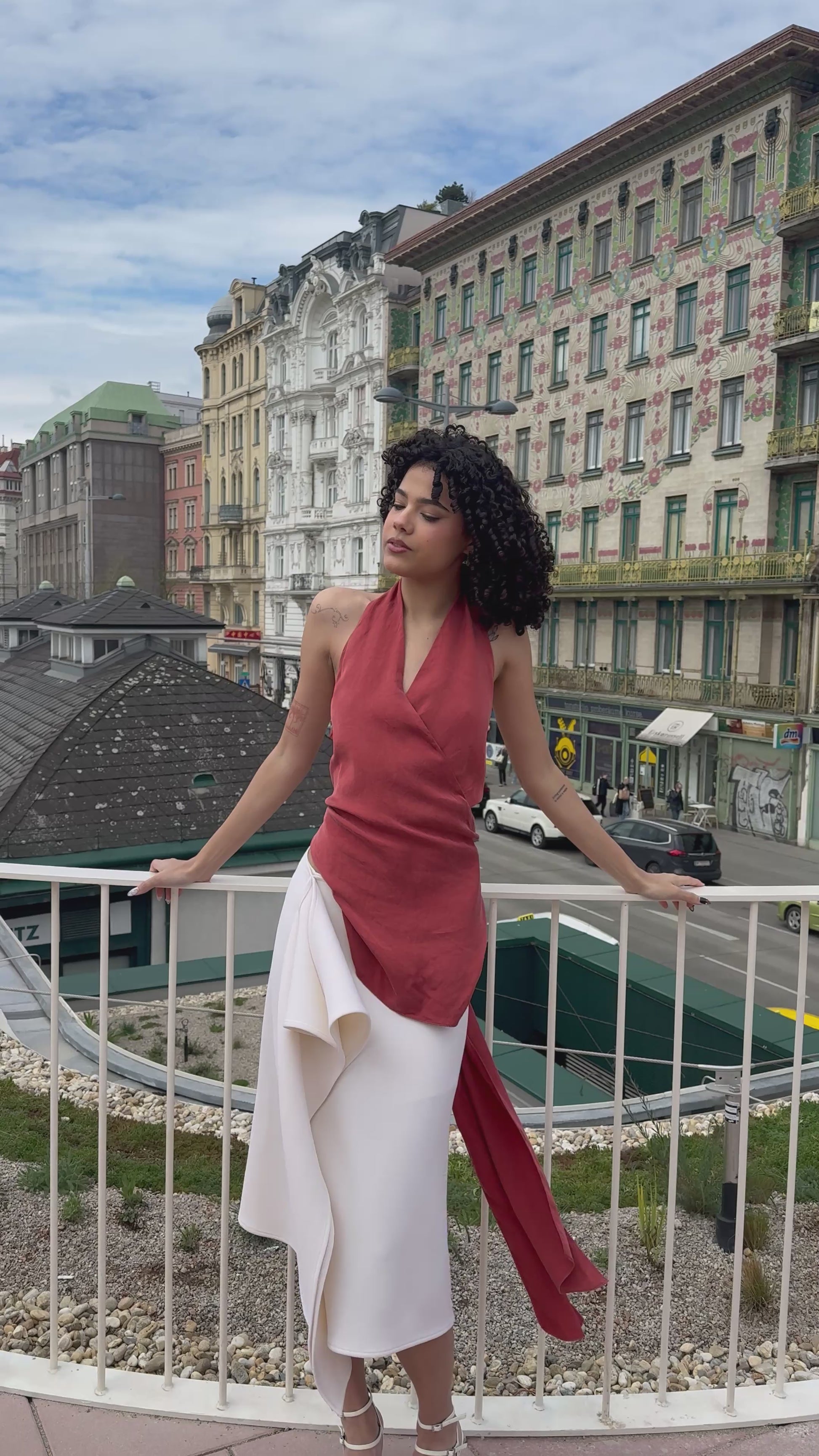Szabivká signature wool skirt